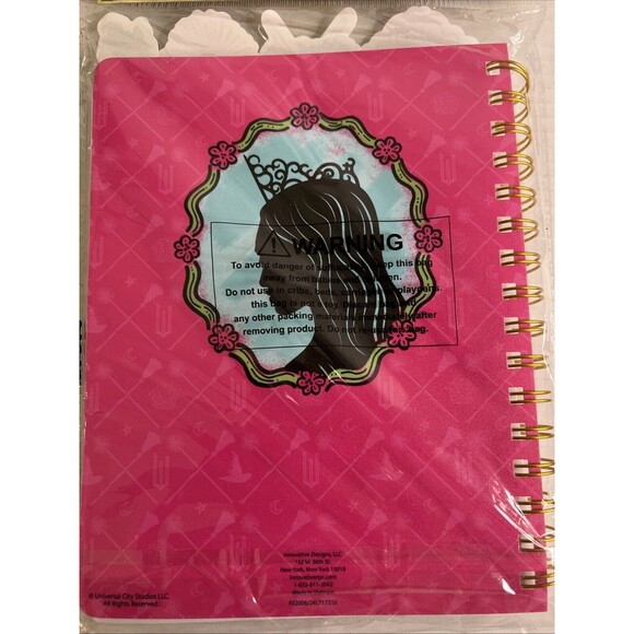 Wicked Glinda Tabbed Journal Hot Pink 96 Sheets Target Bullseye Playground - Picture 4 of 5